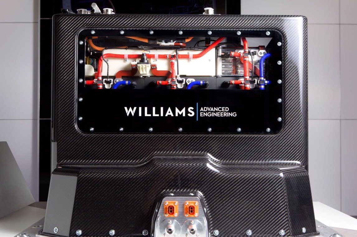 Extreme E car on an electric drive stage